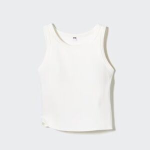 Uniqlo Ribbed Cropped Sleeveless Bra Top size S